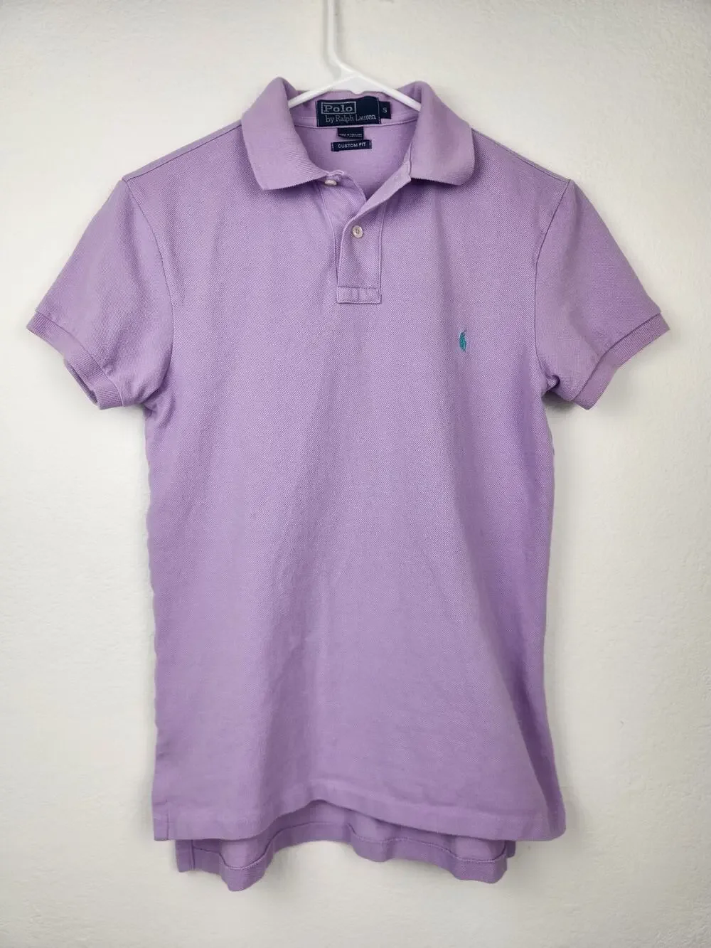 Vintage Polo Ralph Lauren Polo Shirt Purple Men Small Short Sleeve Green Logo